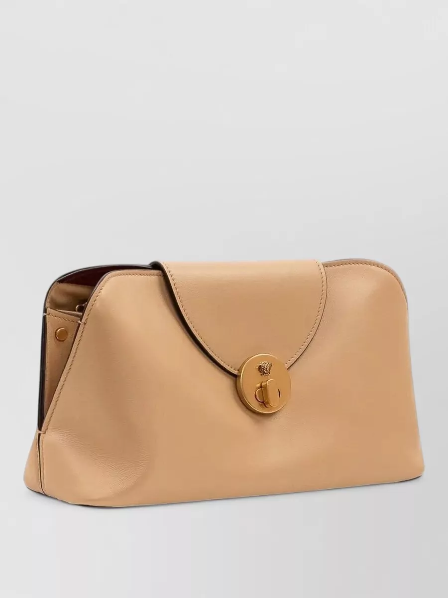 Versace Small Lamb Leather Clutch Bag