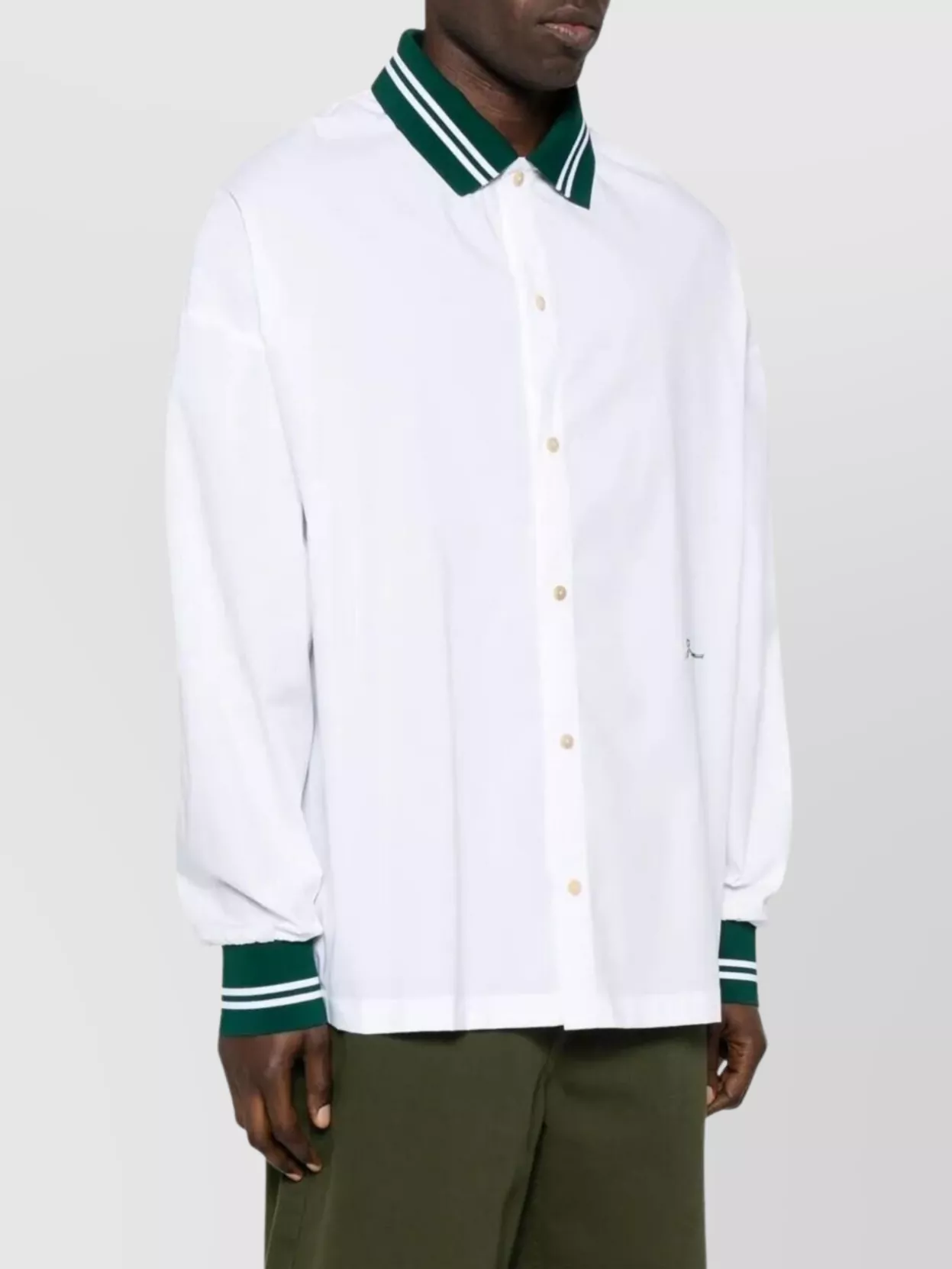 Jacquemus Contrast Collar Long Sleeve Shirt