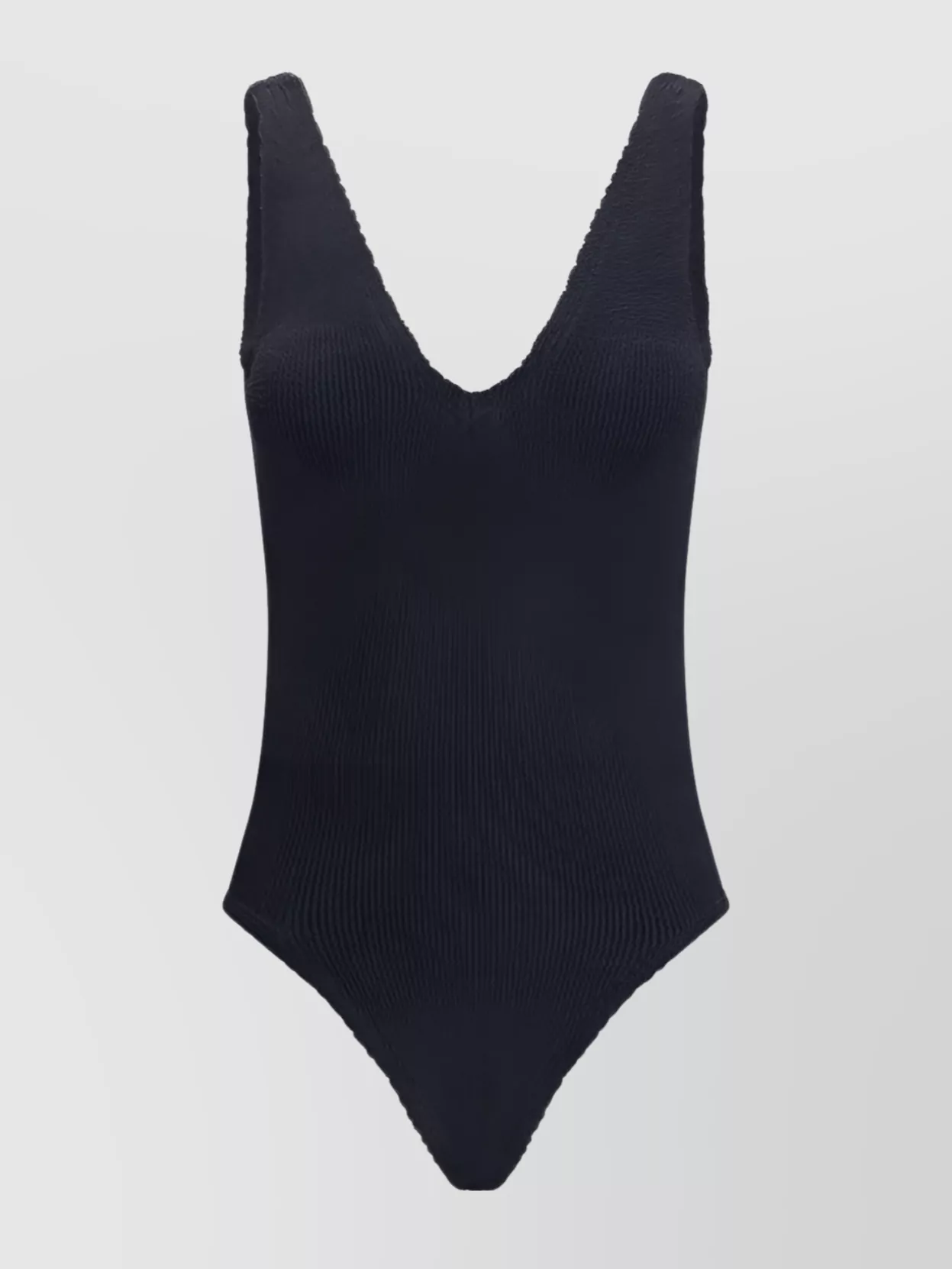 Hunza G Stretch Sculpting Swimsuit Deep V-neck