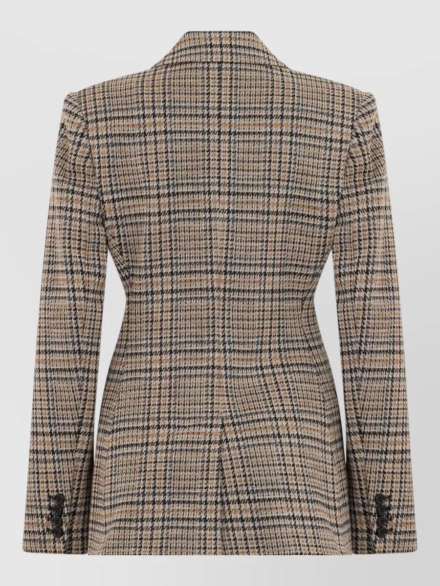 Max Mara Checked Double-Breasted Jacket