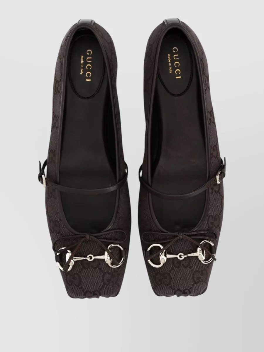 Gucci Logo-Detail Ballerina Shoes