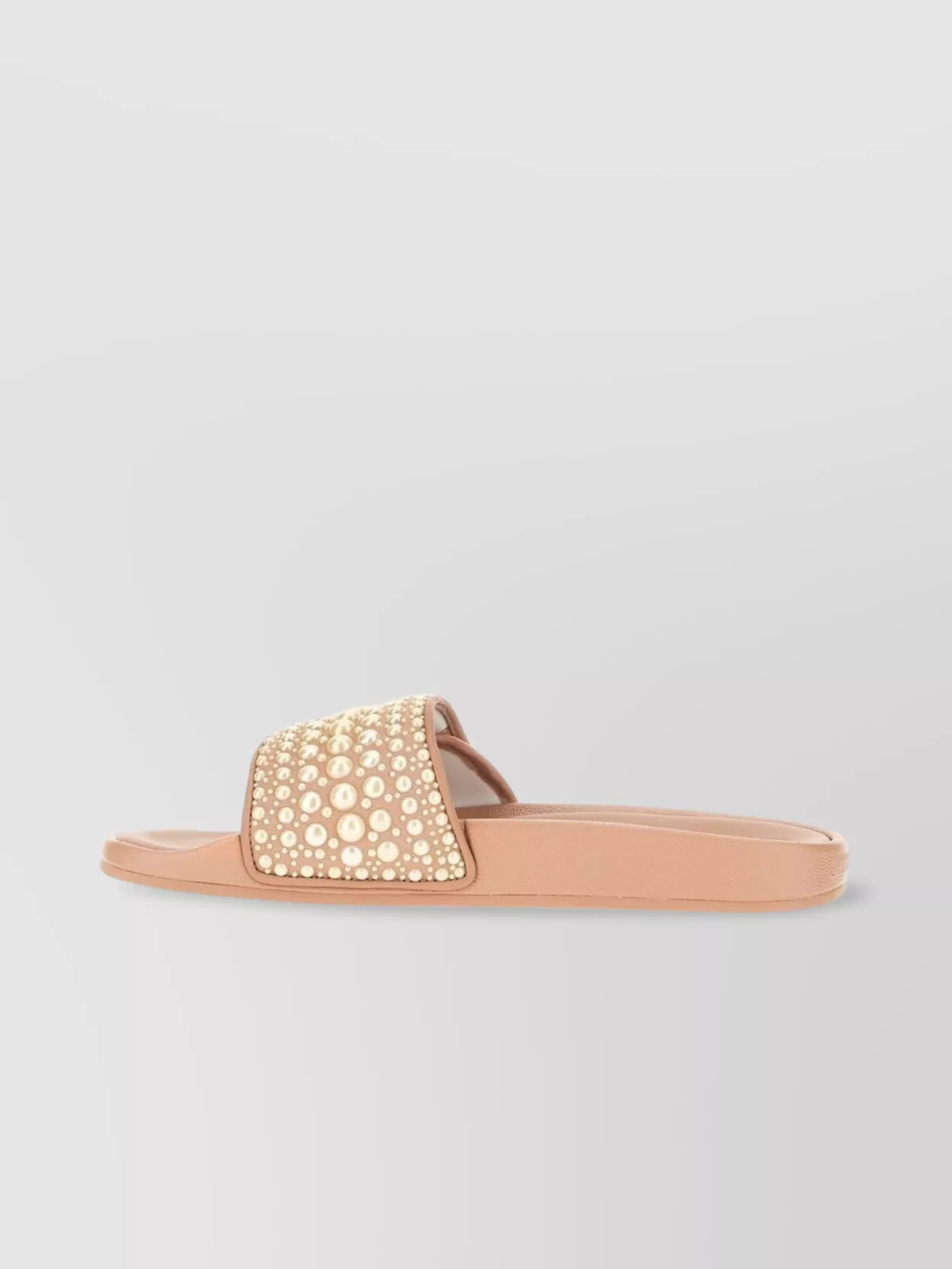 Jimmy Choo Canvas And Leather Fitz/f Slippers