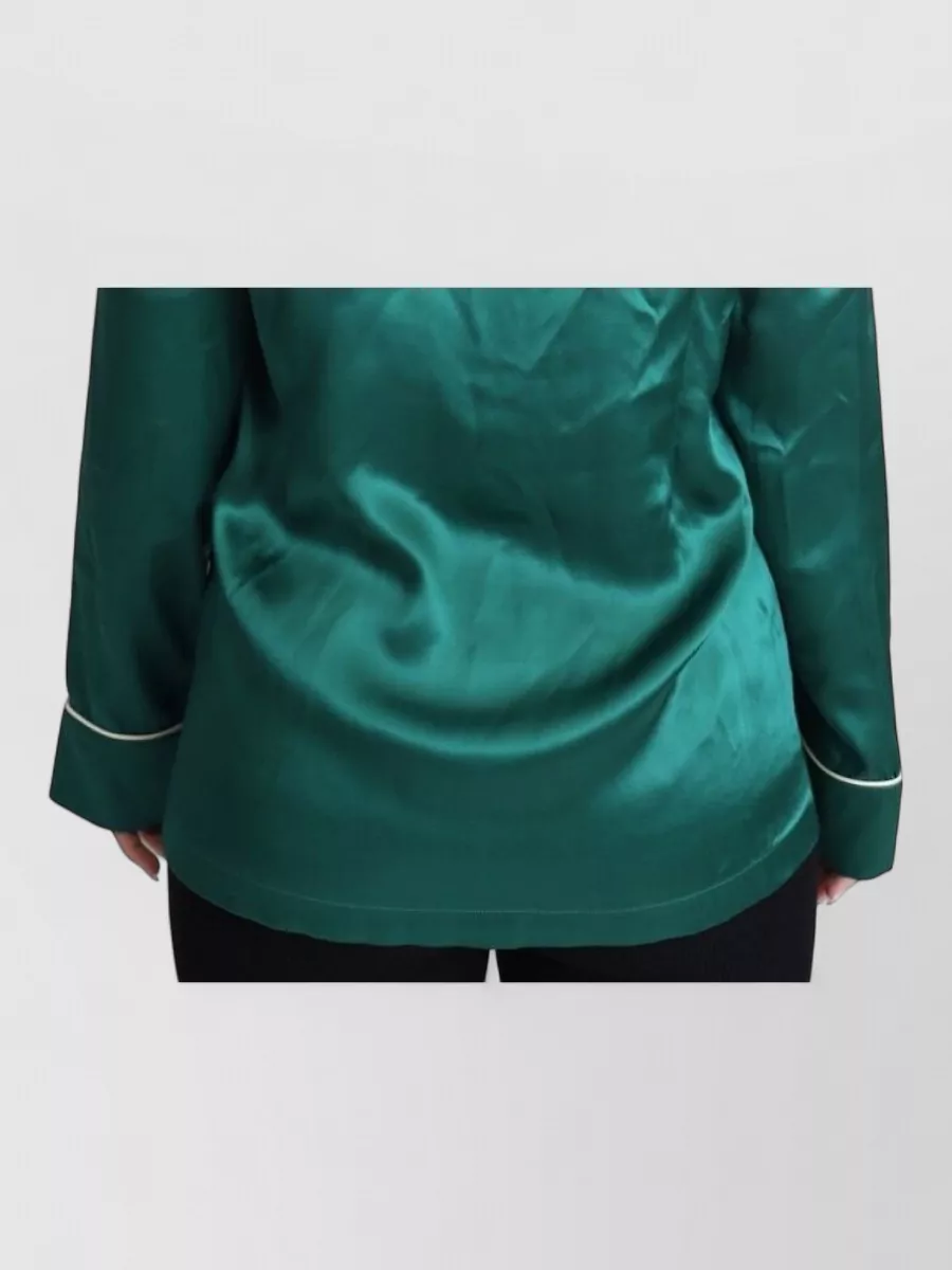 Dolce&Gabbana Silk Long-Sleeve Pyjama Shirt