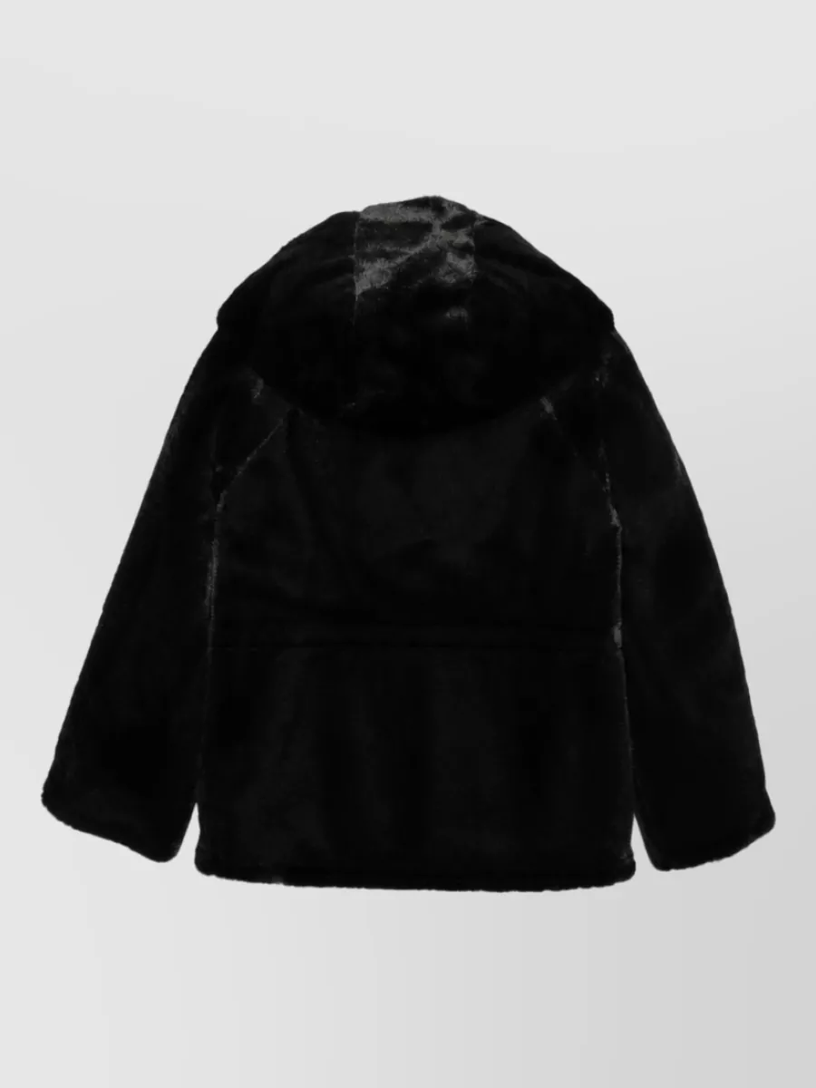 Emporio Armani Hooded Faux Fur Jacket