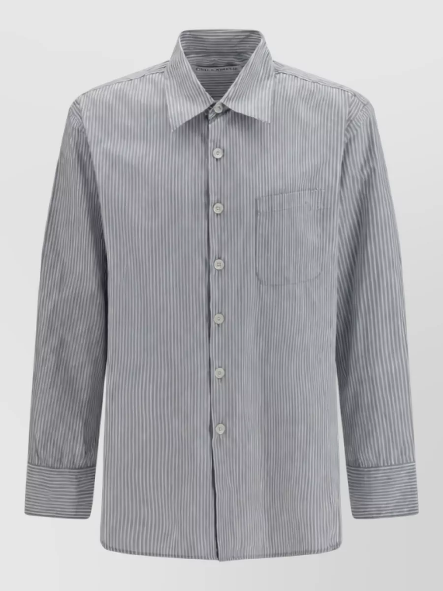 Our Legacy striped relaxed-fit cotton shirt