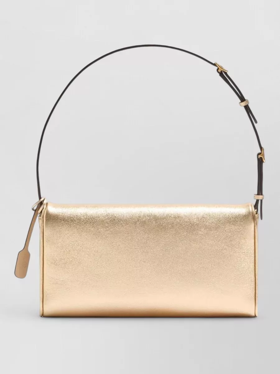 Valentino Garavani De Vain Small Leather Clutch Bag