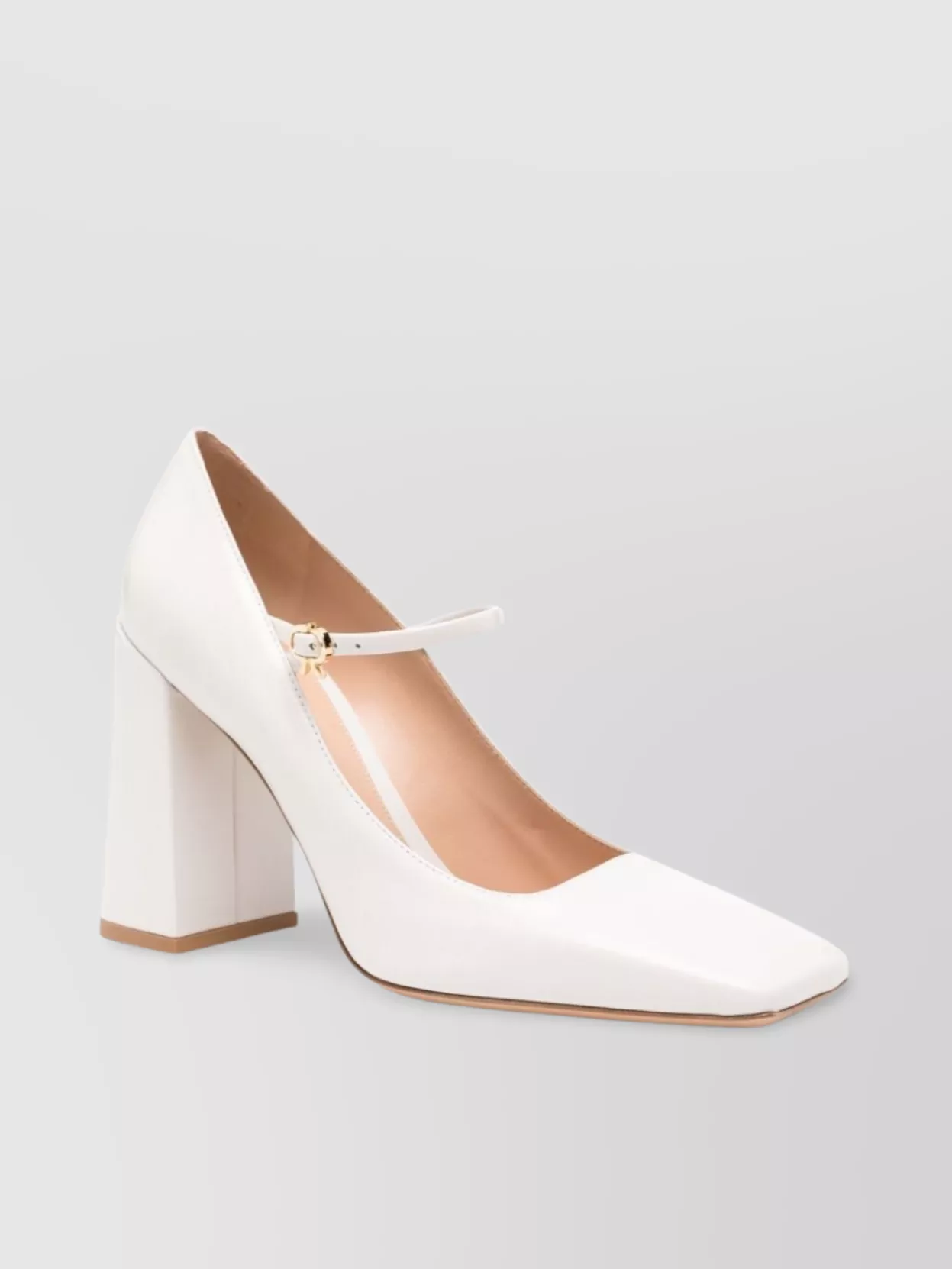 Gianvito Rossi Night Mary Jane Leather Pumps With Block Heel
