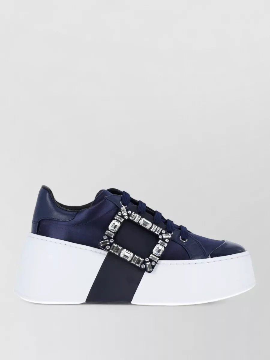 Roger Vivier Leather Low-Top Sneakers