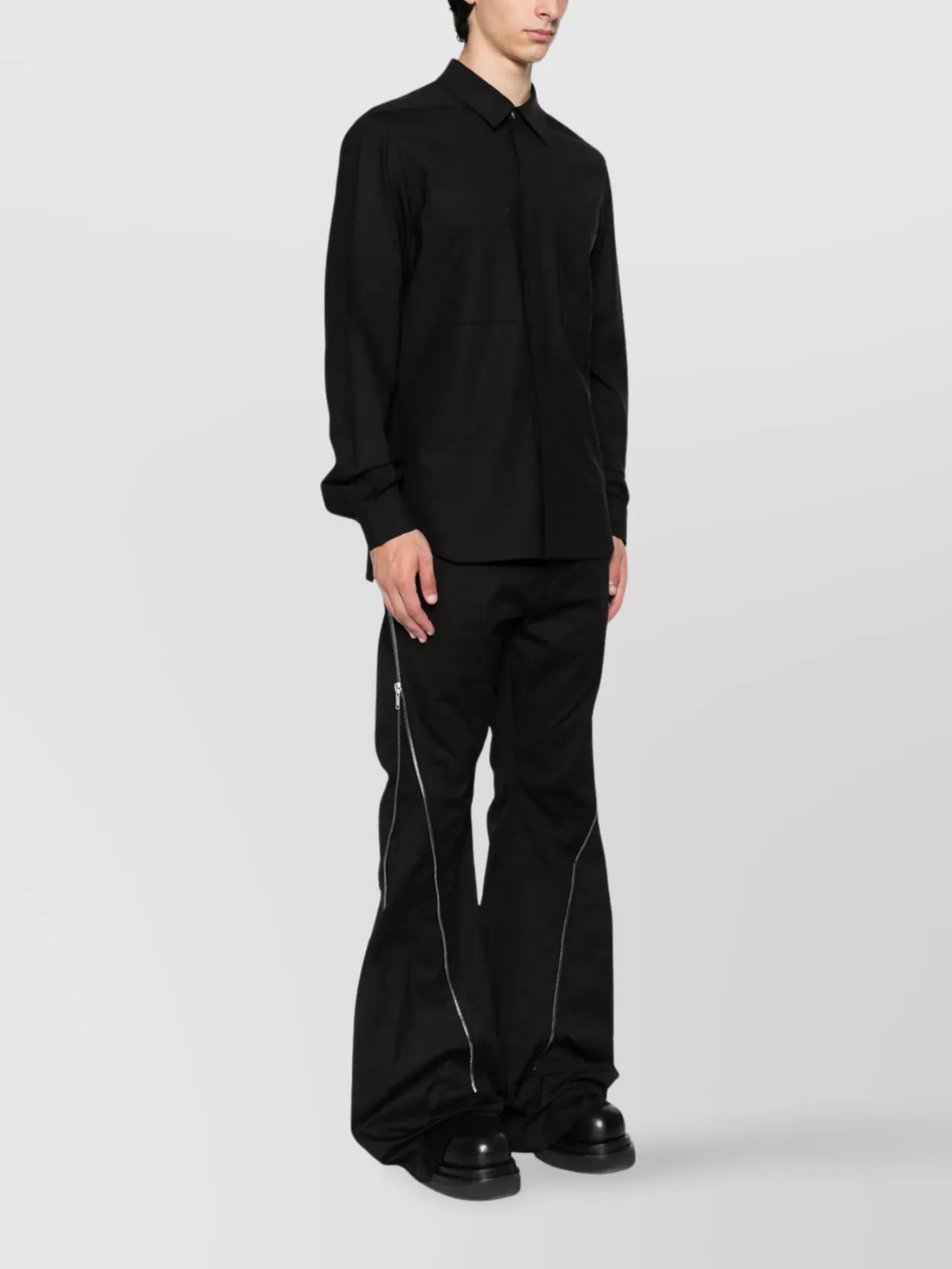 Rick Owens Shirt With Chest Pockets And Collar