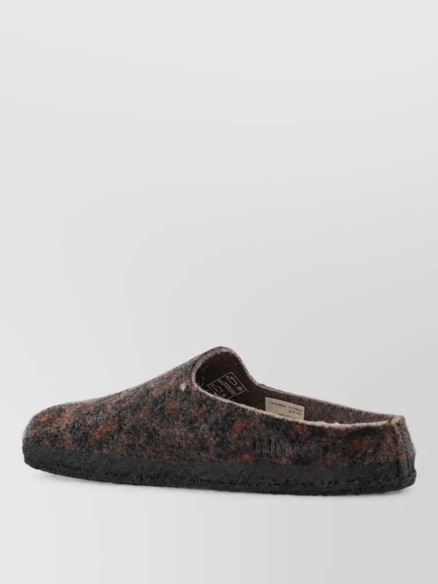 Birkenstock Leopard-Print Felt Mules