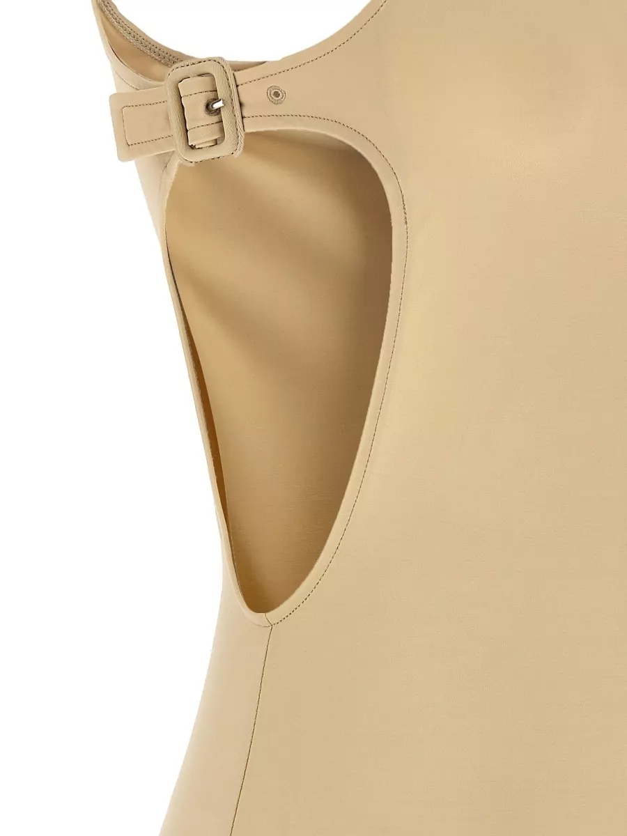 Courrèges Asymmetric Cutout One-Piece Swimsuit