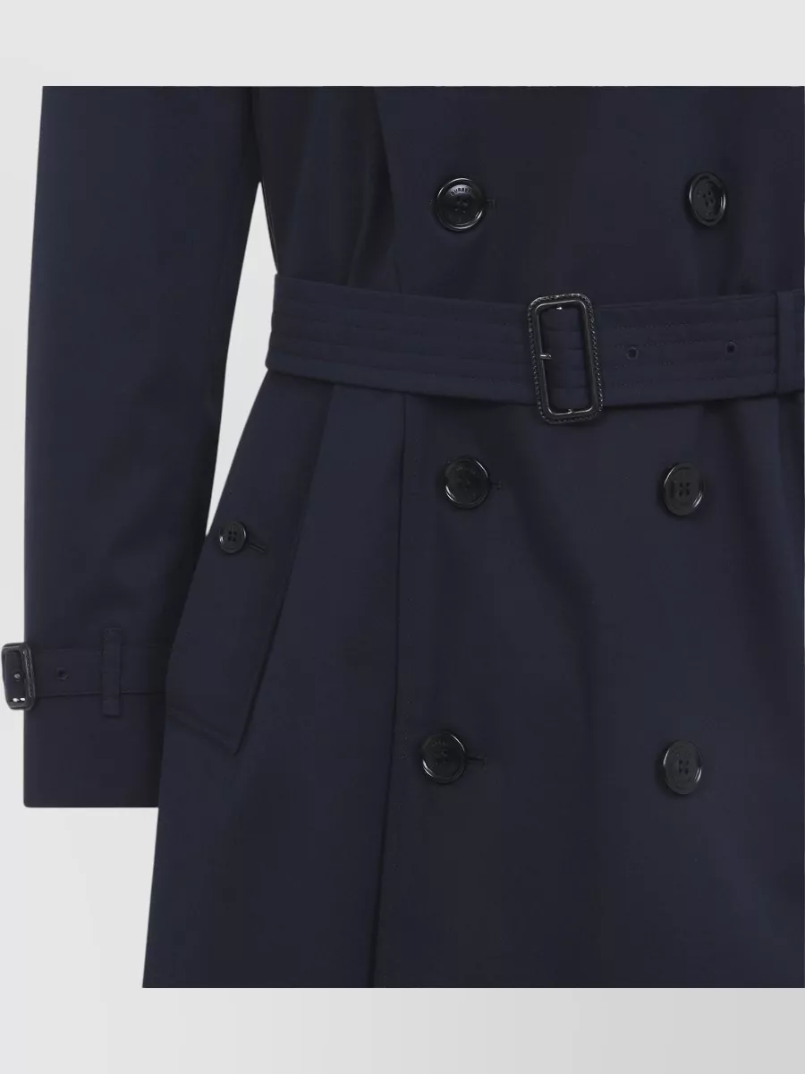 Burberry Cotton Double-Breasted Belted Trench Coat