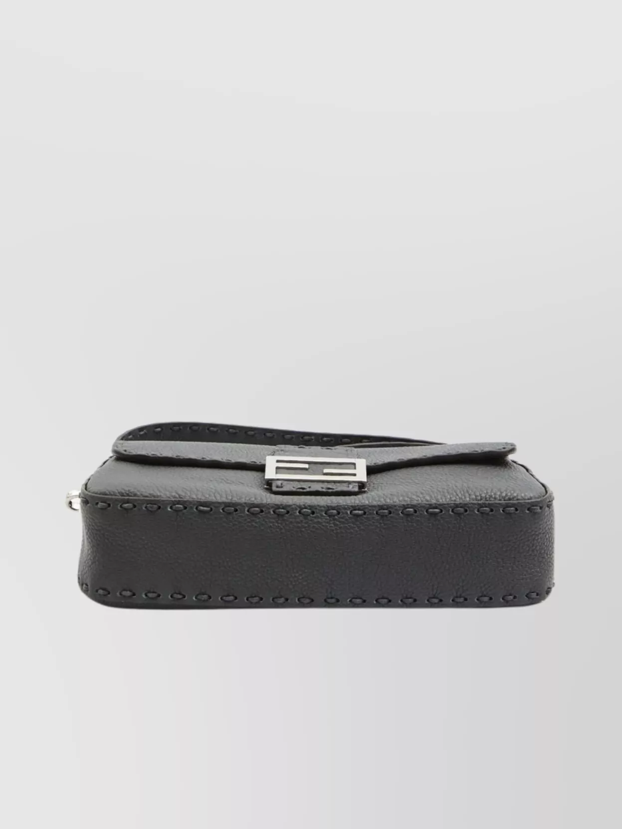 Fendi Regular Baguette Stitched Leather Shoulder Bag