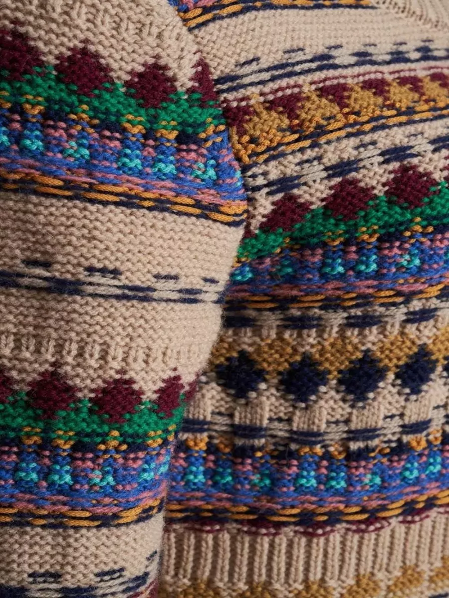 Dries Van Noten Striped Wool Knit Sweater