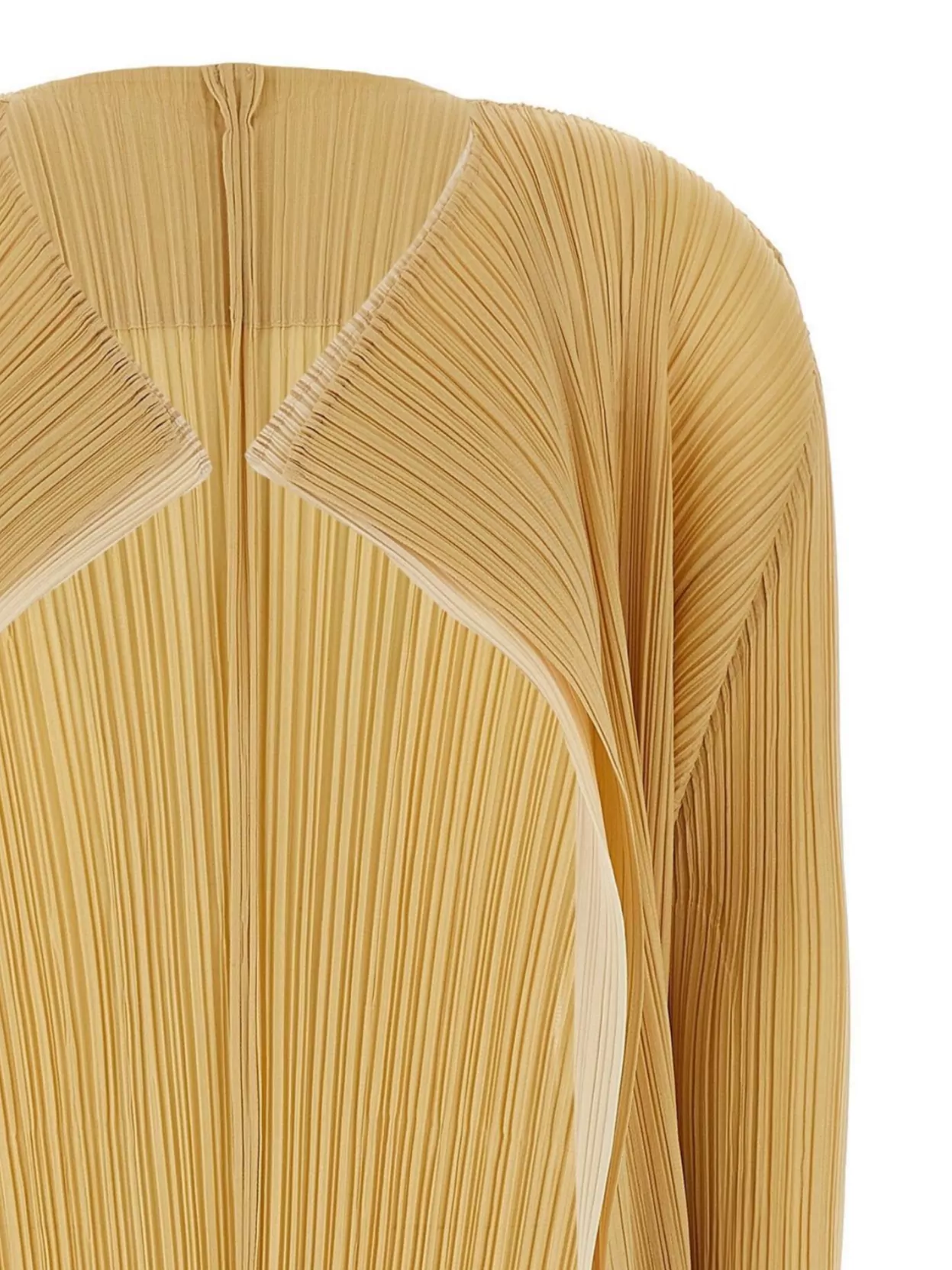Issey Miyake Two-tone Cardigan Sweaters And Cardigans Beige In Neutral