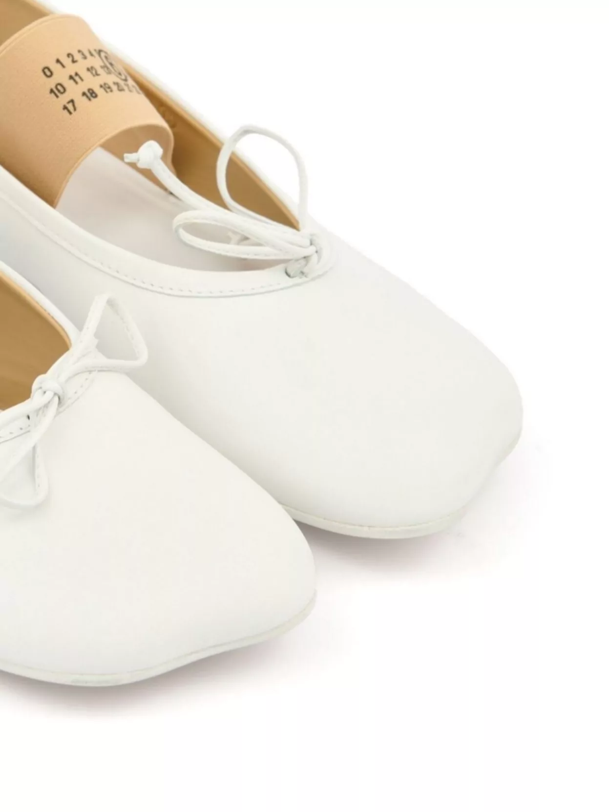 Mm6 Maison Margiela Leather Ballet Flats Duck Toe