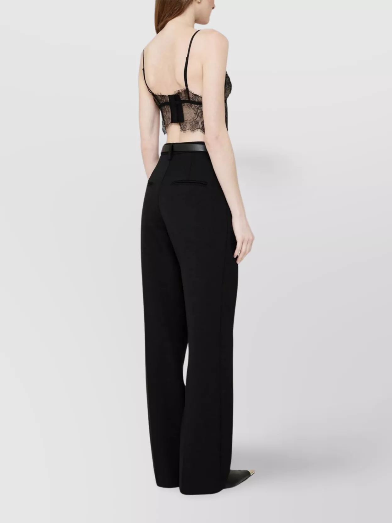 Anine Bing Lace Bralette Scallop Hem