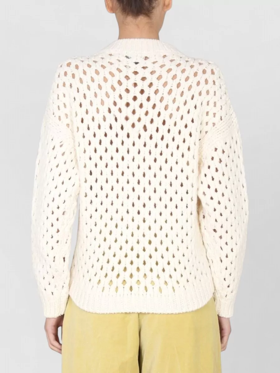 Alysi Ribbed Cross-Neck Jumper