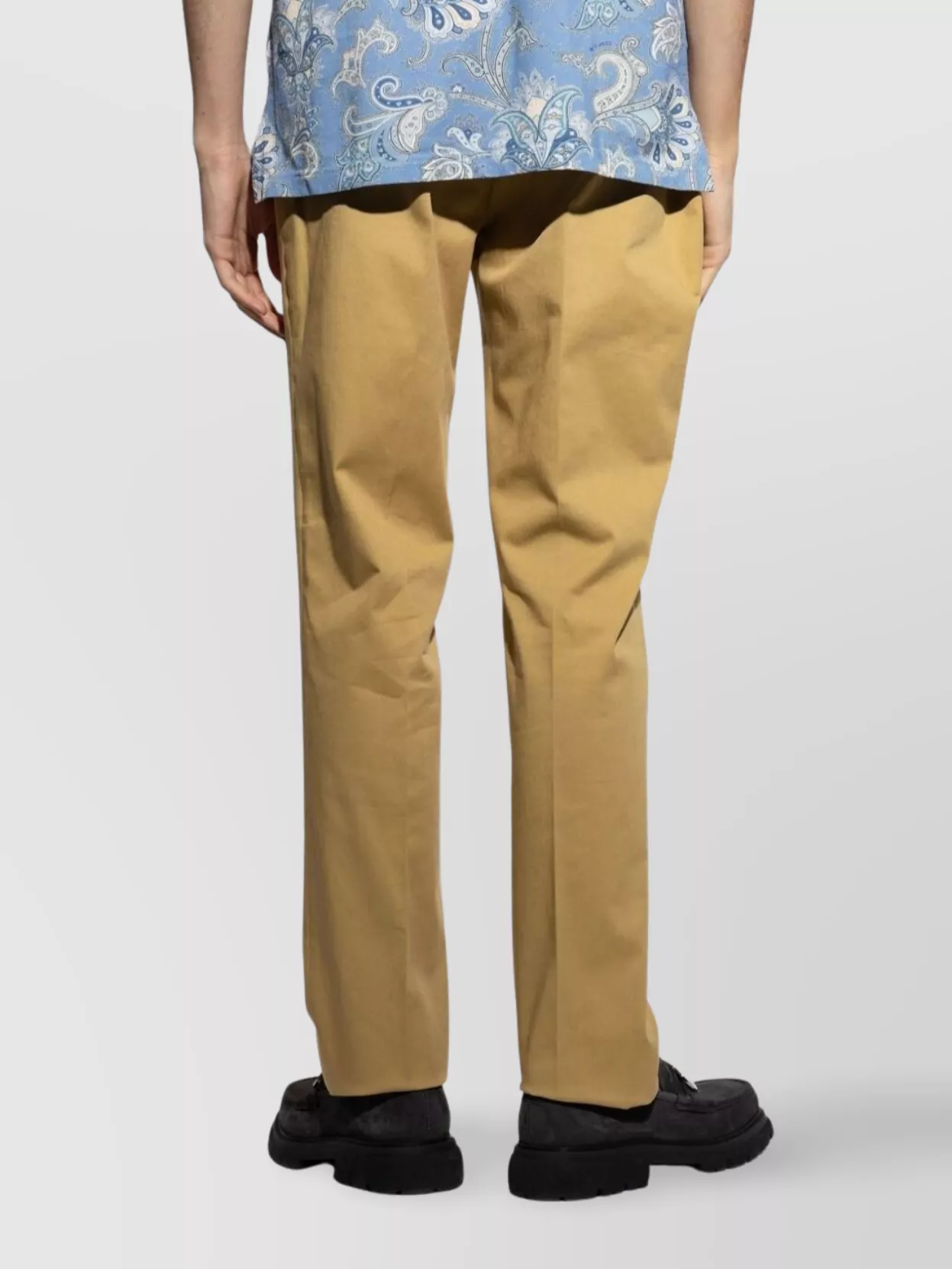 Etro Straight Leg Trousers With Belt Loops And Pockets