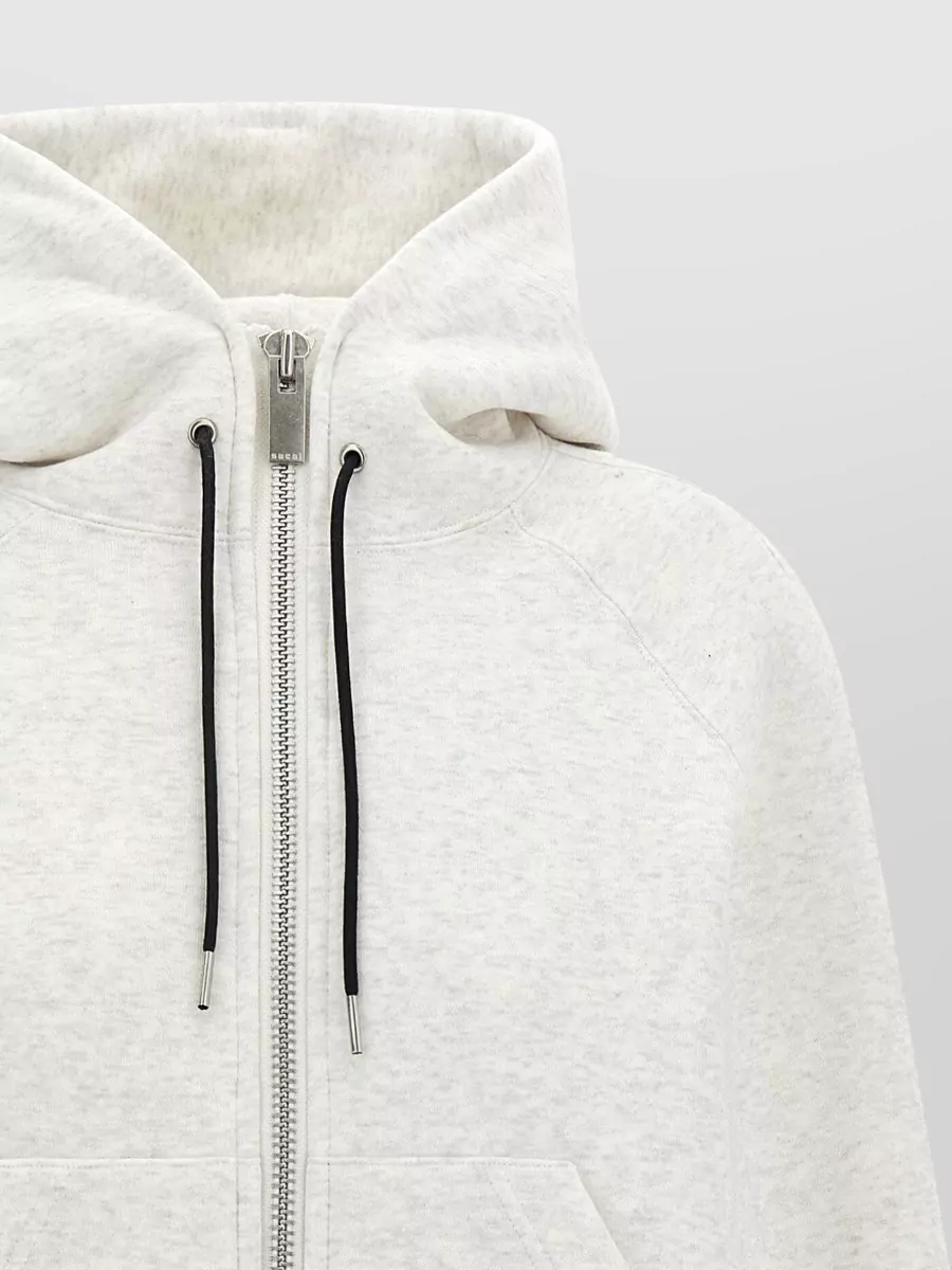 Sacai Cotton Zip Up Hoodie