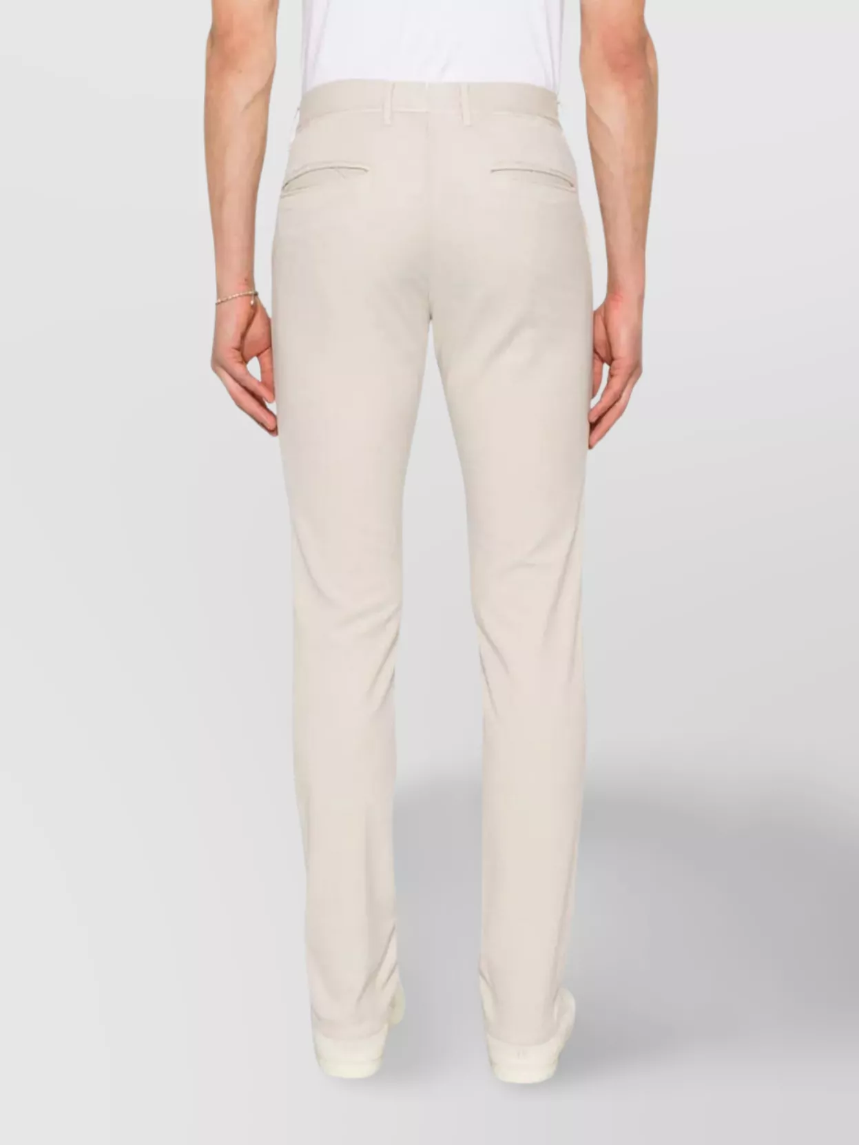 Incotex Tapered Trousers With Belt Loops And Double Welt Pockets In Neutral