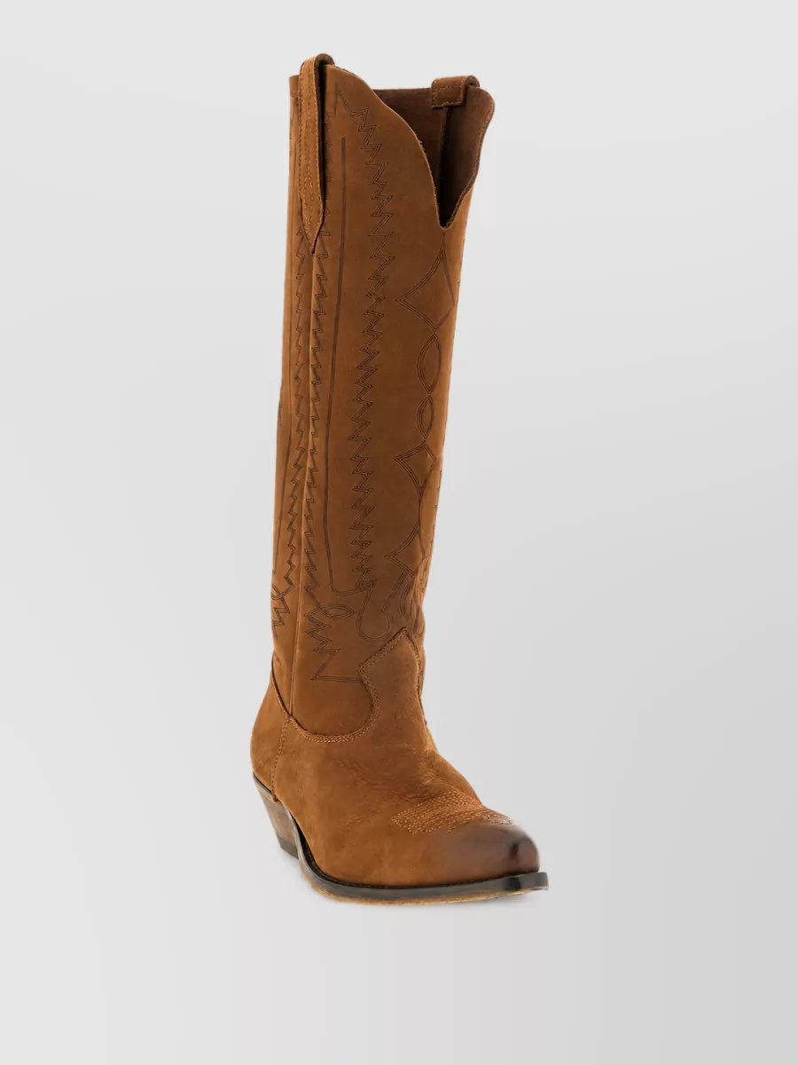 Golden Goose leather western boots