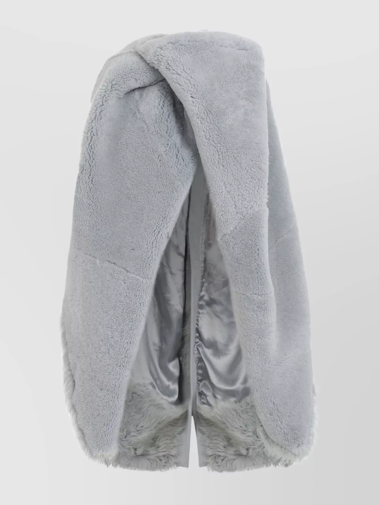 Rick Owens Hooded Faux Fur Shearling Cape Design