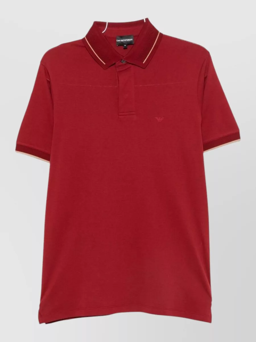 Emporio Armani cotton short-sleeve polo shirt