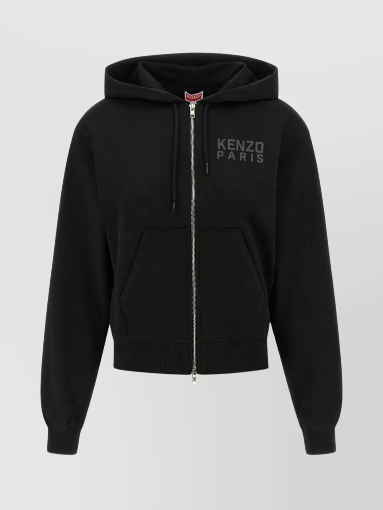 Kenzo Happy Tiger Zip Up Hoodie With Kangaroo Pocket
