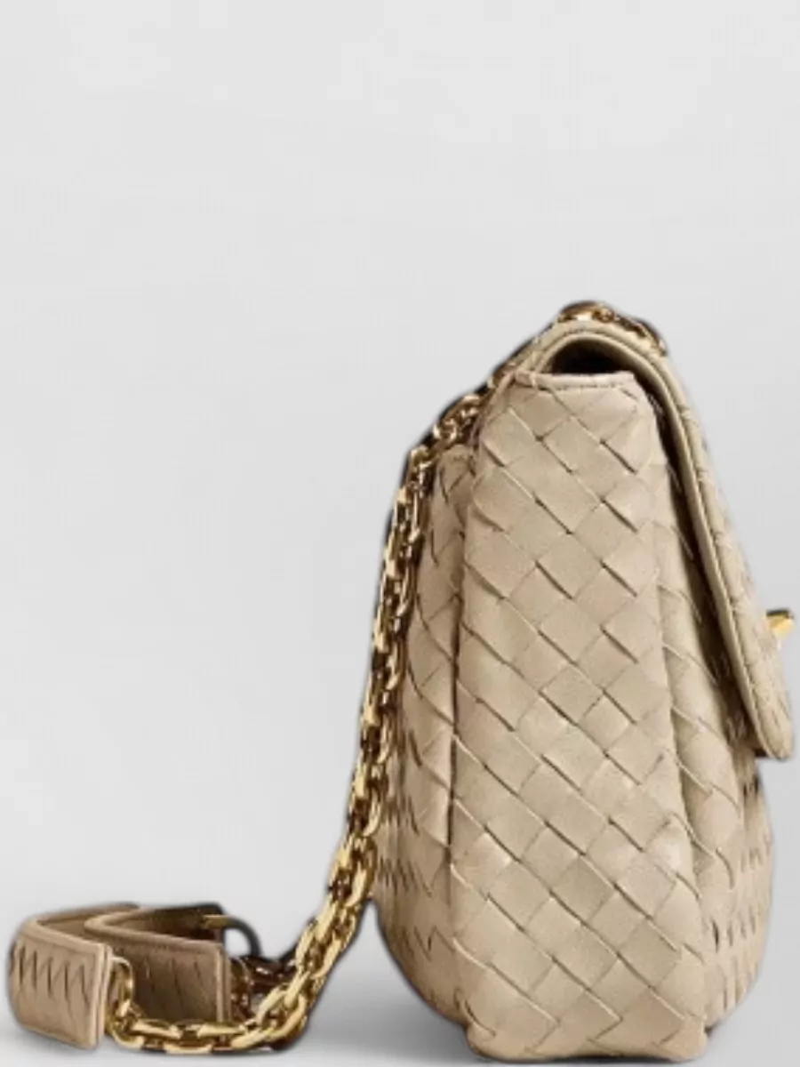 Bottega Veneta Knot Lock Leather Clutch Bag