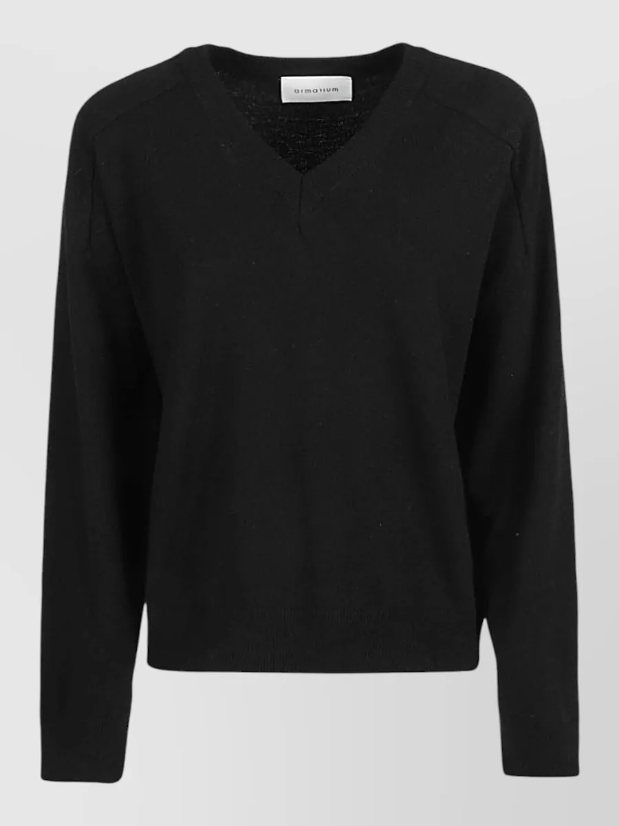 Armarium Cashmere V-Neck Long-Sleeve Sweater