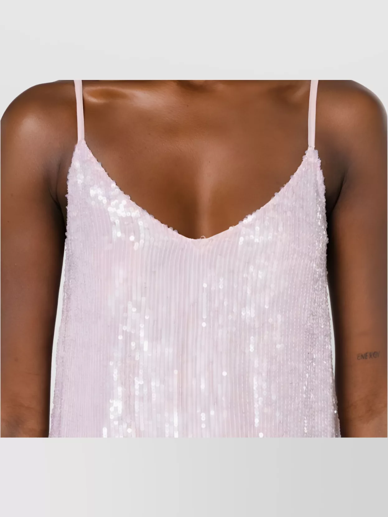 P.a.r.o.s.h Sparkling Mini Dress Adjustable Straps