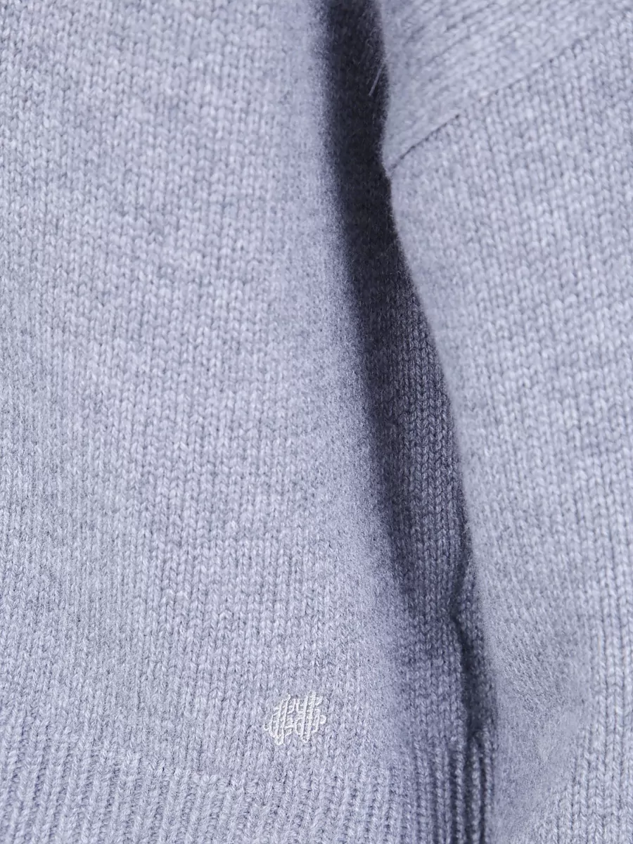 Kujten Cashmere Cropped Turtleneck Sweatshirt