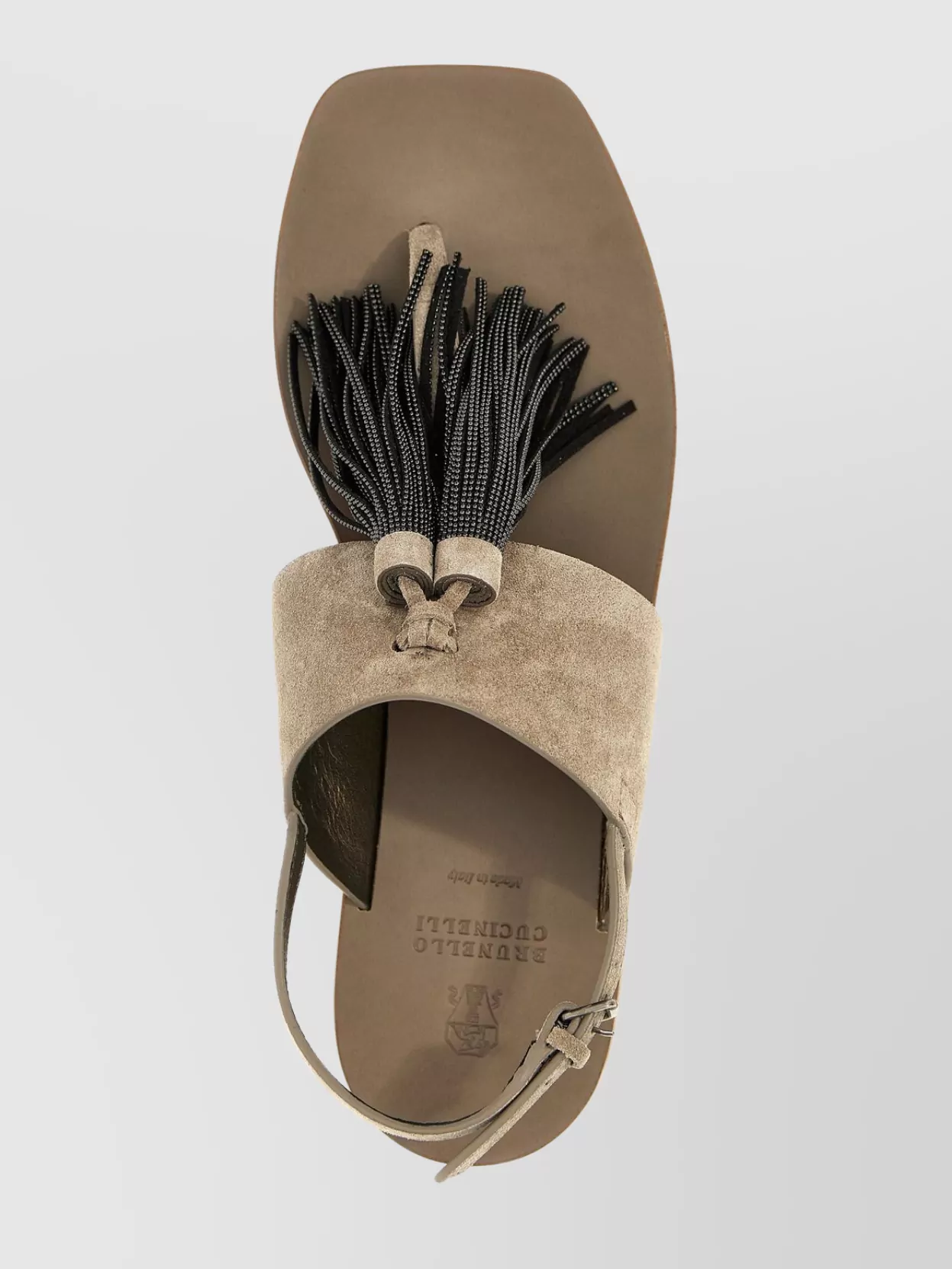Brunello Cucinelli Chic Tassel Detail Flat Sandals