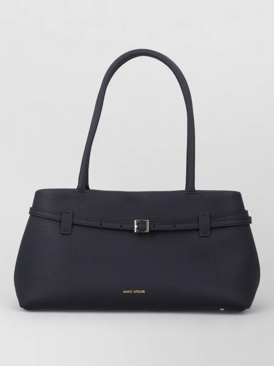 Manu Atelier Le cambon east west leather shoulder bag