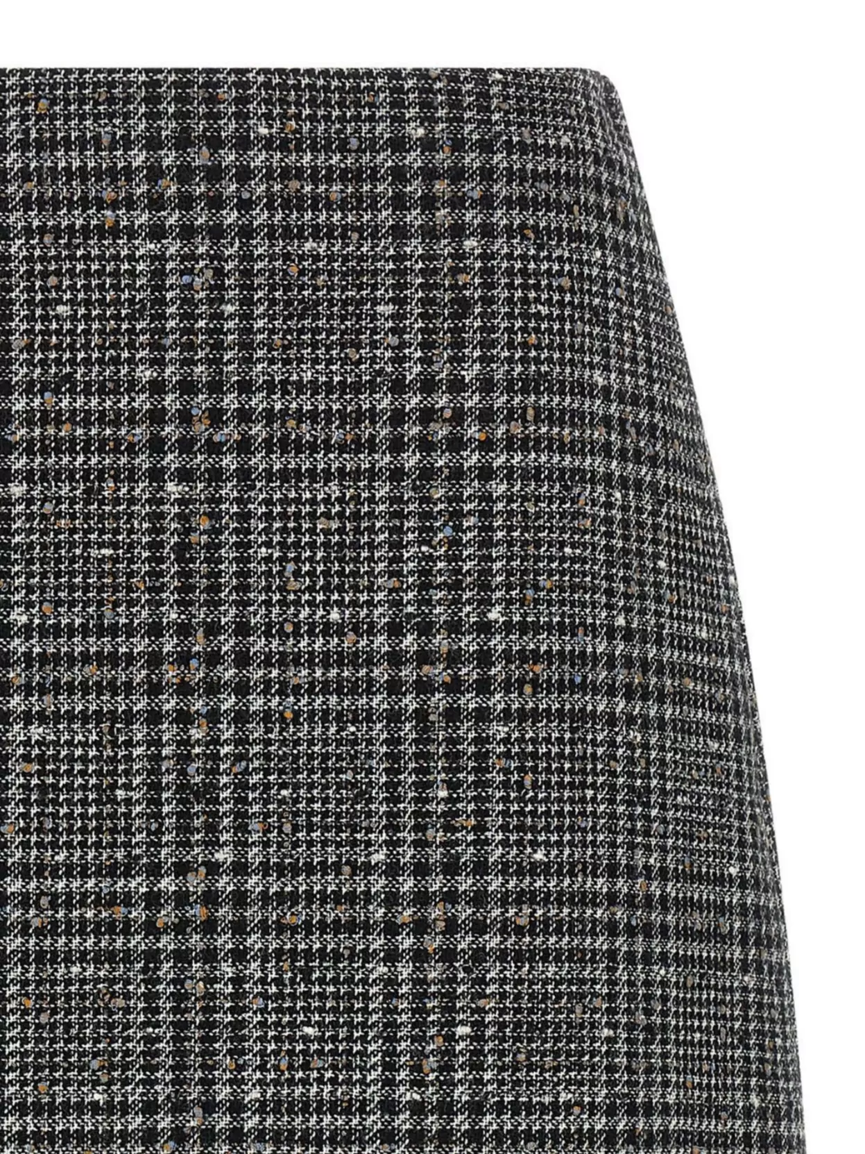 Fendi High-Waisted Checked Tweed Skirt