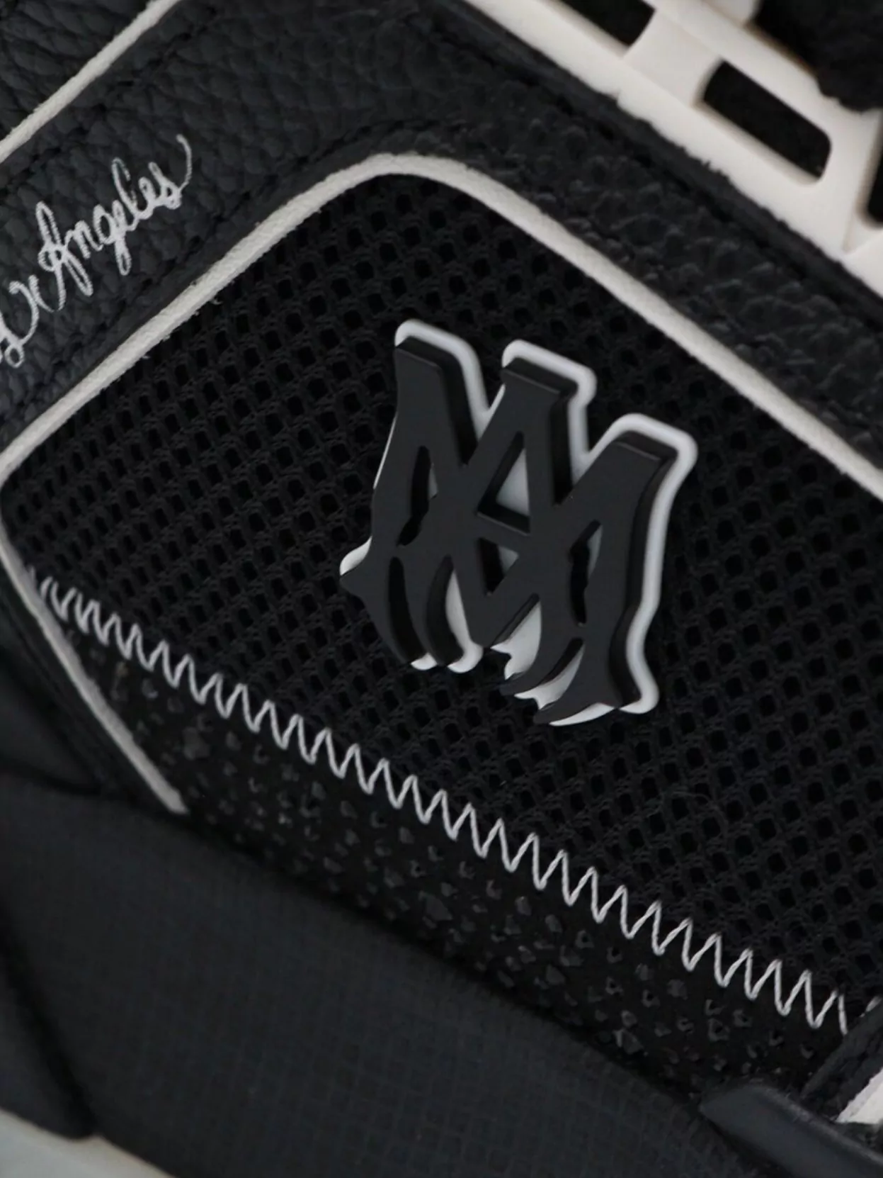 Amiri Low Top Sneakers With Perforated Toe And Rubber Sole