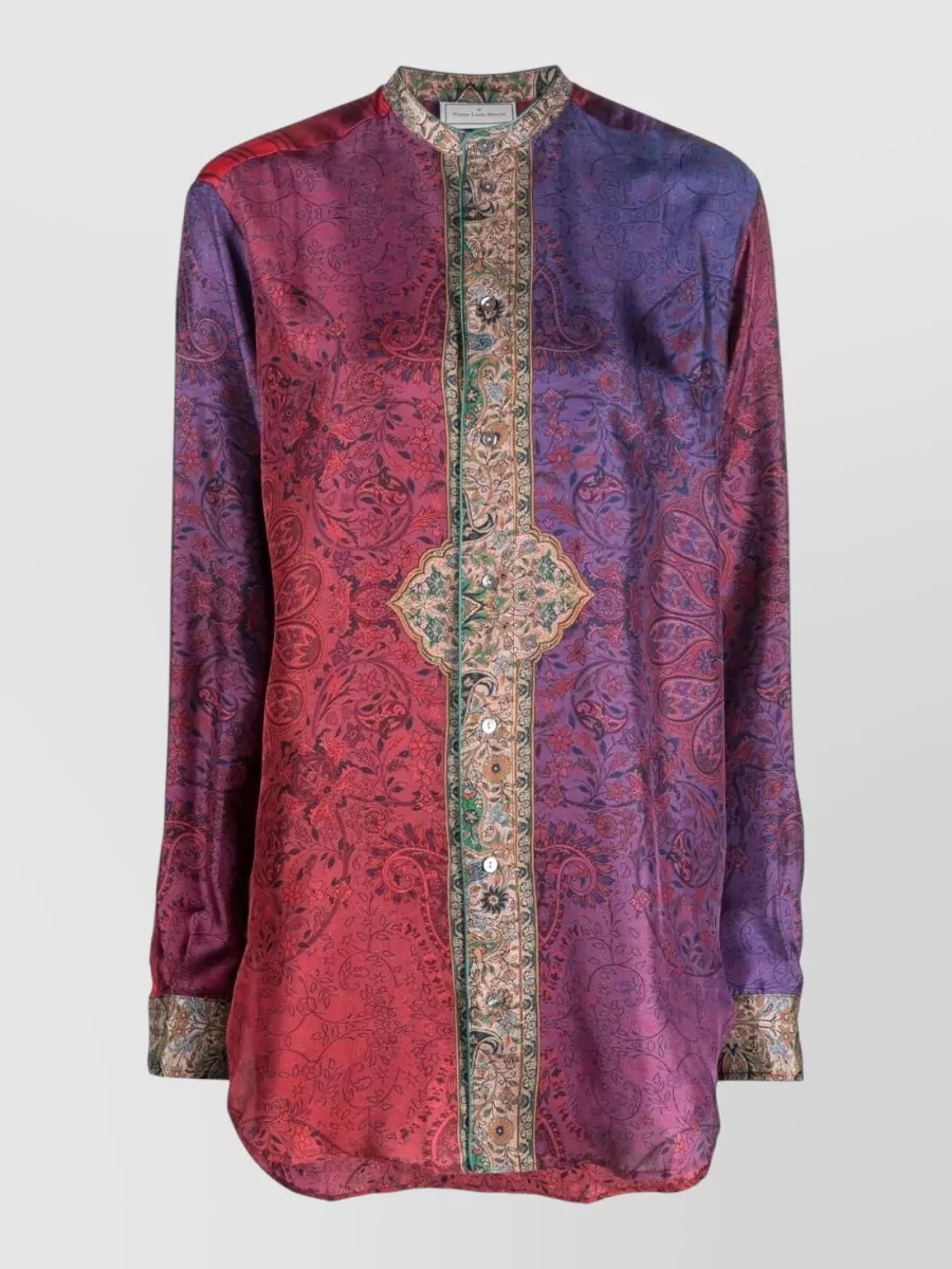 Pierre Louise Mascia Silk Printed Shirt