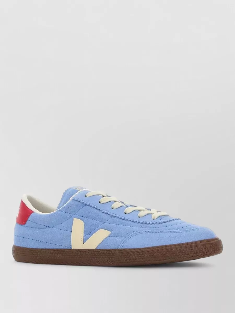Veja suede leather lace-up sneakers