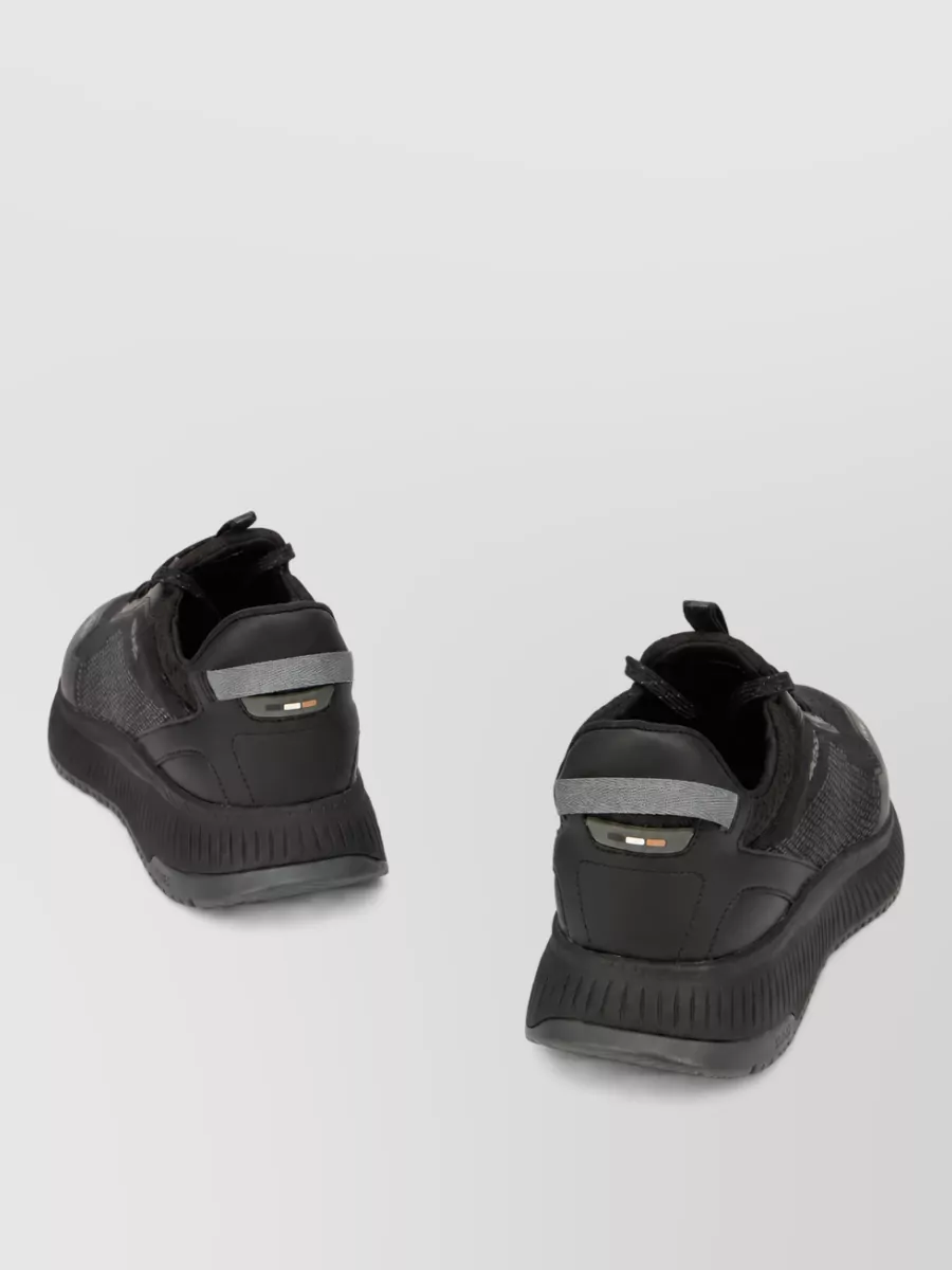 Boss Leather Low-Top Sneakers