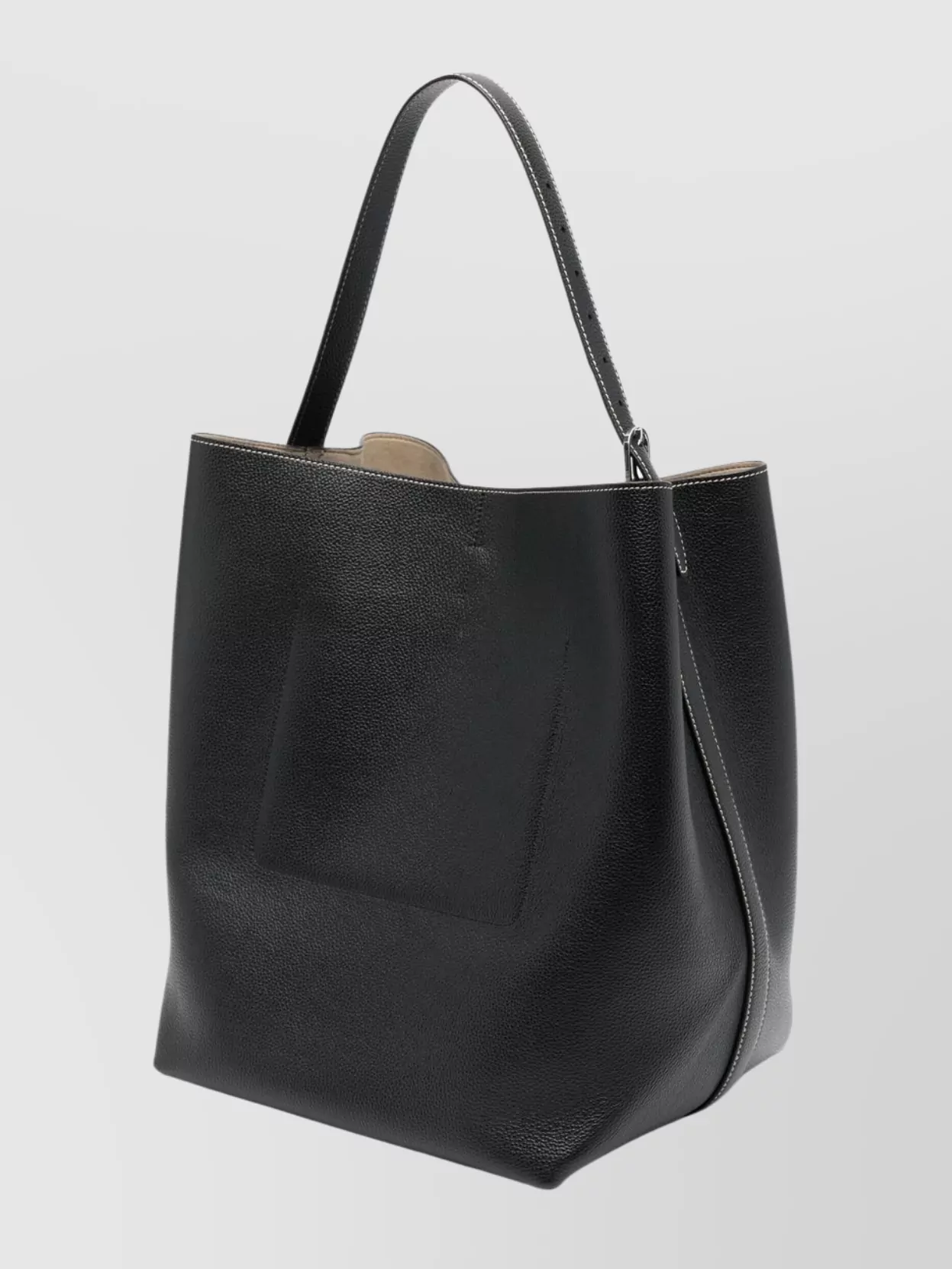 Totême Stylish Tote Bag Contrast Stitching
