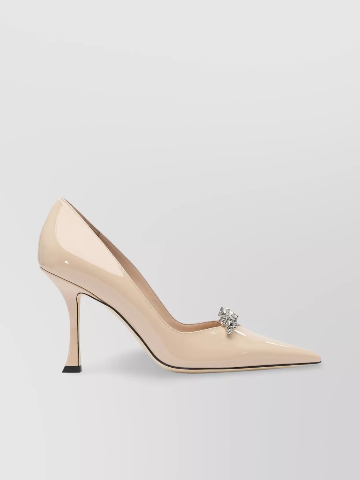 Jimmy Choo Embellished Patent Pointed Toe Pumps