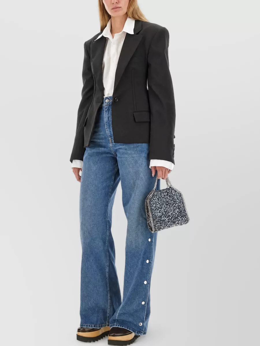 Stella Mccartney Cotton Loose-Fit Wide-Leg Jeans