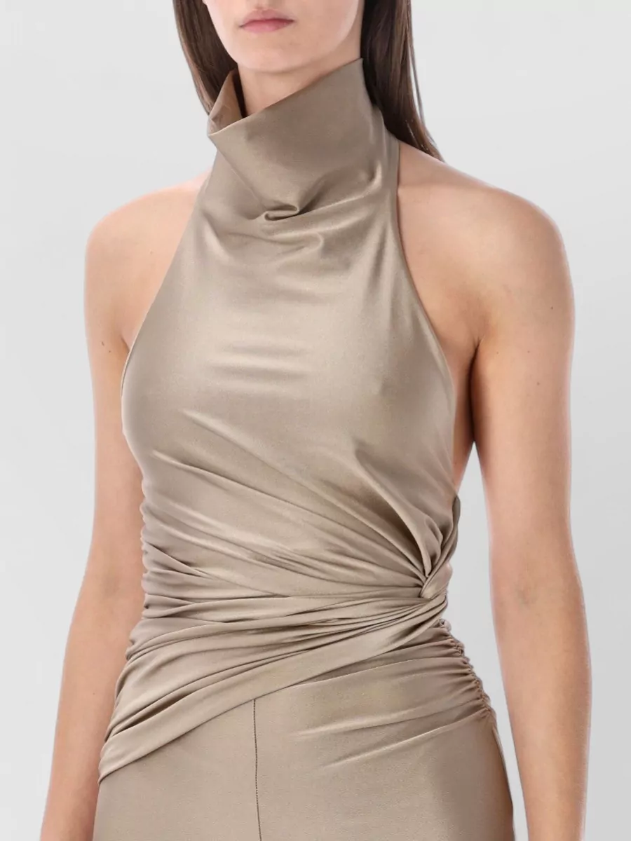 The Andamane Halterneck Sleeveless Knotted Jumpsuit