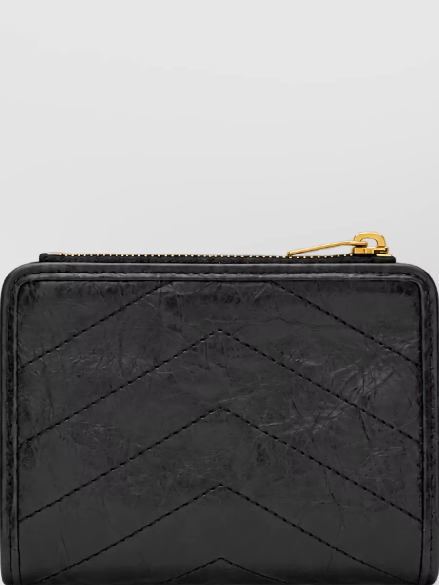 Saint Laurent Calfskin Leather Keyring