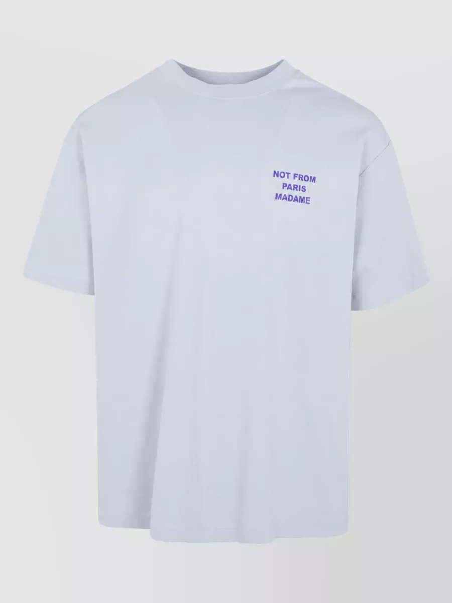 Drôle De Monsieur Cotton Slogan T-Shirt