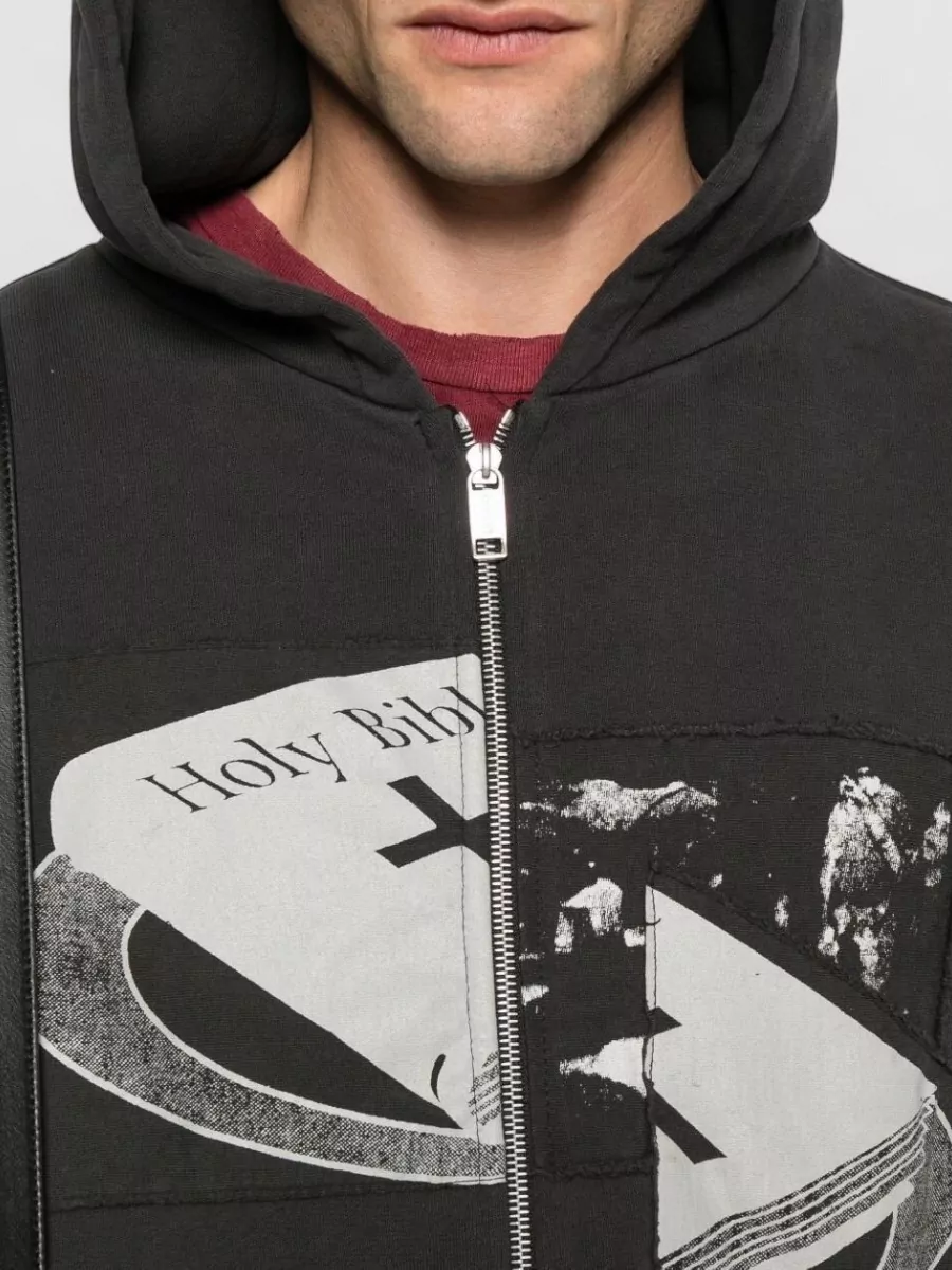 Enfants Riches Deprimes Holy Bible Assemblage Cotton Hooded Sweatshirt