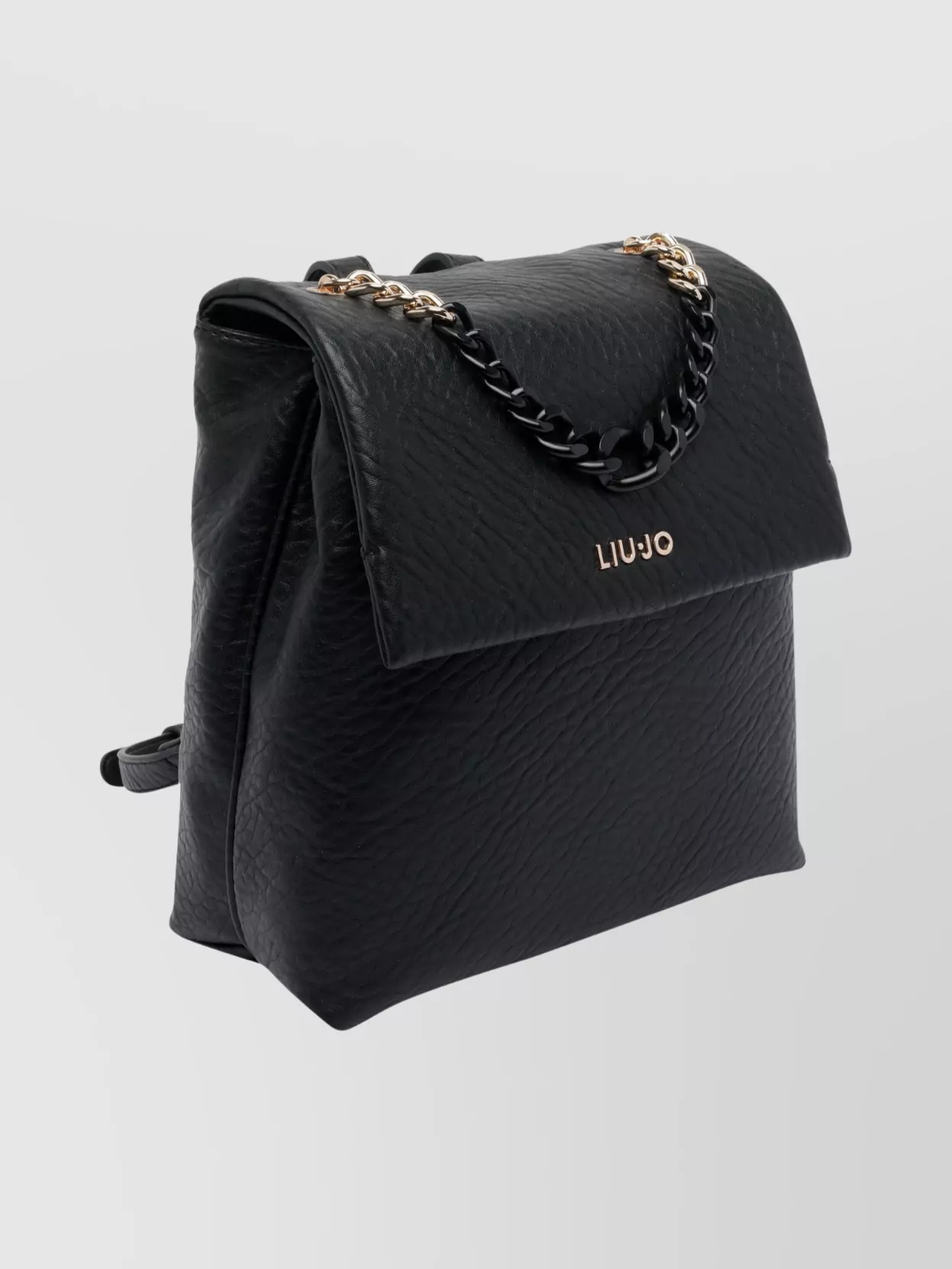 Liu Jo Textured Backpack With Chain Handle And Straps