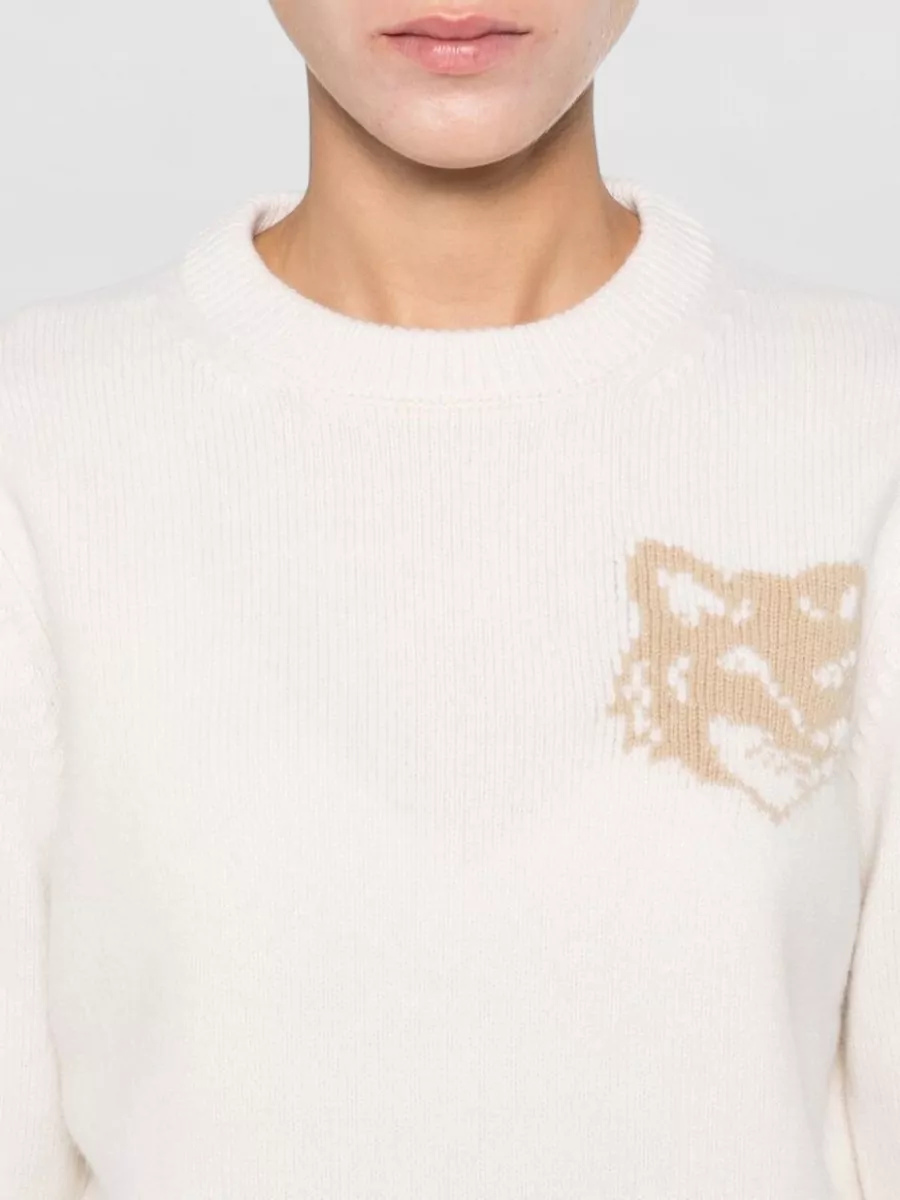 Maison Kitsuné Merino Wool Regular-Fit Crewneck Sweater