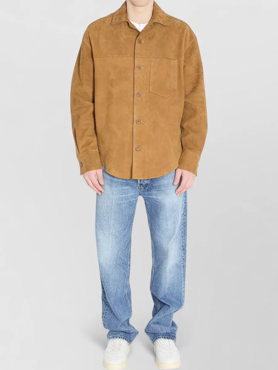 Ami Paris suede oversized shirt